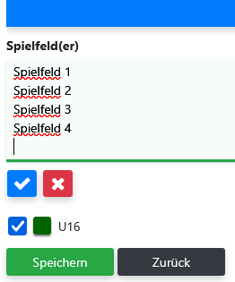 Stap 4: Speelvelden invoeren